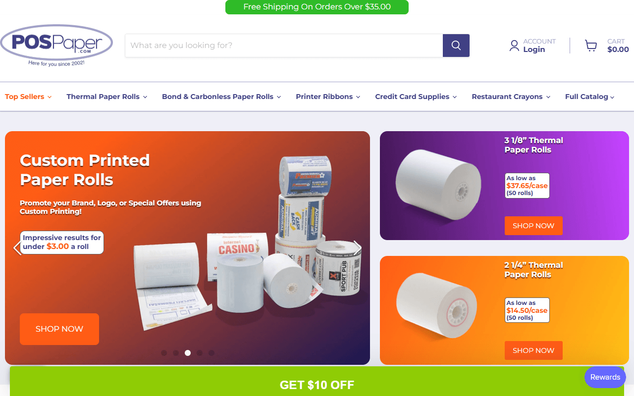 Thermal Paper Rolls desktop