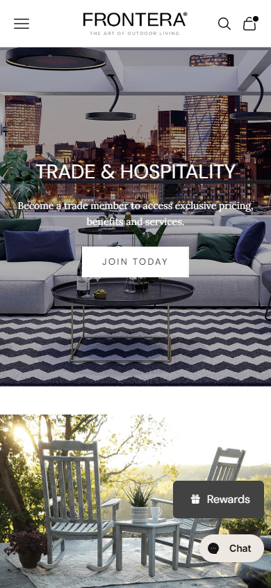 Luxury Patio Furniture Store mobile